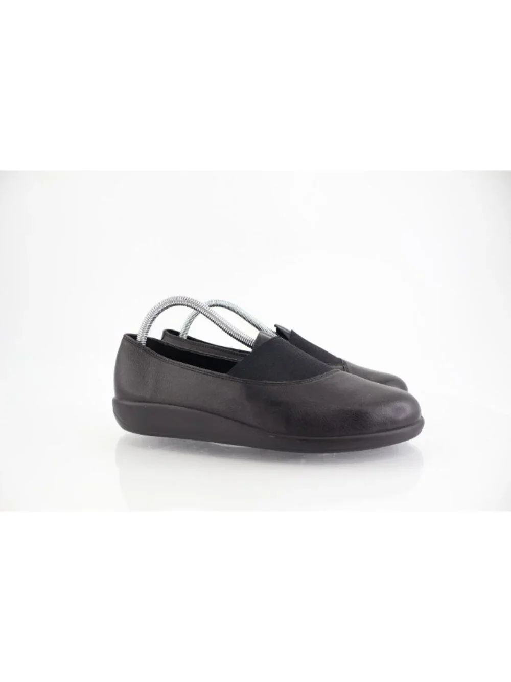 Hotter Women's Ember Loafers Shoe Size 9.5 Black Leather Slip On Shoes Comfy